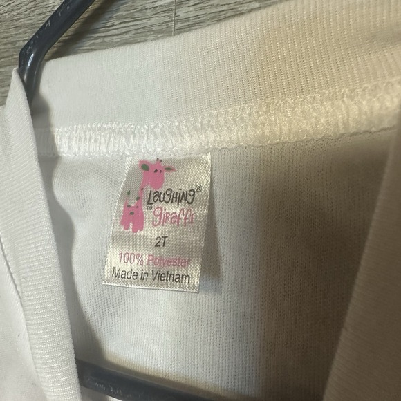 Laughing Giraffe Kids 2t Ms Rachel Shirts White Short Sleeve I Only Love My Mama - Picture 4 of 4